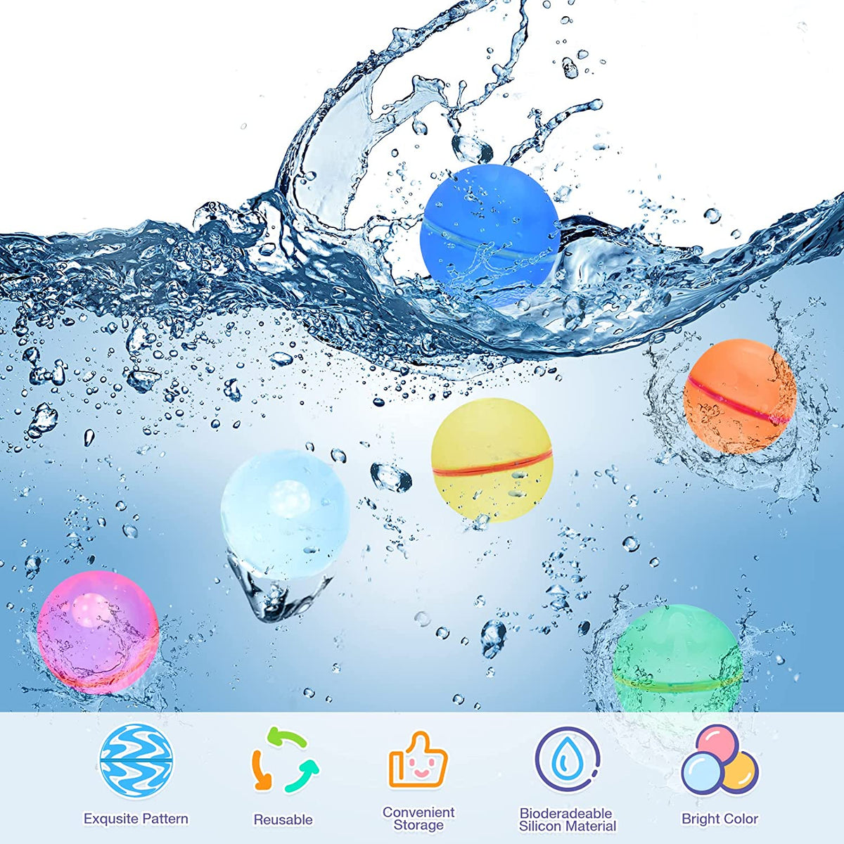 Luxetize™ Reusable Water Balloons (12 pcs)
